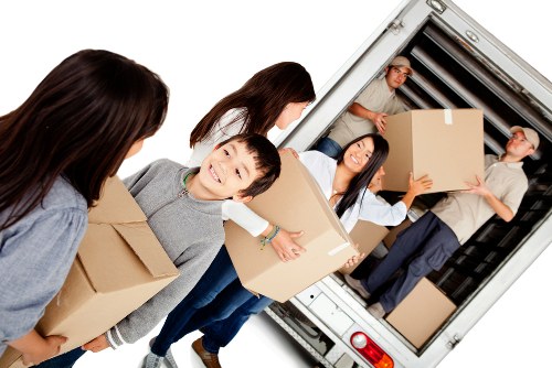 House movers handling a local move in Snaresbrook