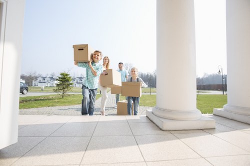 Moving truck service supporting a home move in Snaresbrook