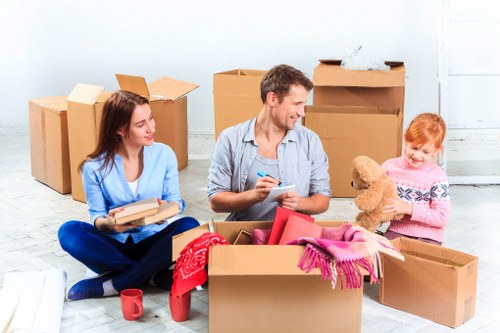 Local removals team handling boxes and furniture for Snaresbrook customers