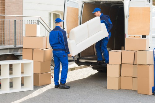 Professional van loading for a Snaresbrook relocation