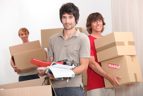 Professional removals team working in the Snaresbrook area