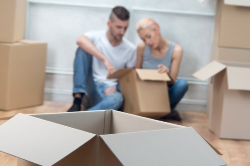 Careful handling of household belongings during a removals service
