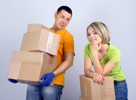 Secure van transport with properly arranged items for safe delivery