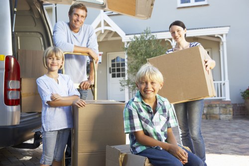 Loading commercial office furniture for transport in the Snaresbrook area