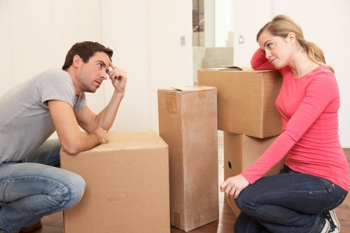 Loading furniture into a removals van near Snaresbrook homes