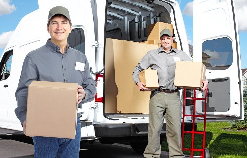 Removal van loaded for a Snaresbrook property relocation
