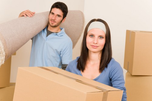 Furniture being carefully handled during a local house move