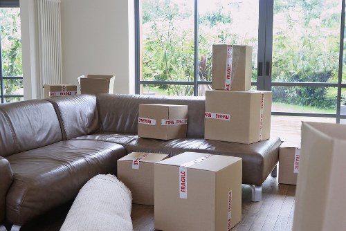 Careful loading for a flat or house move in East London